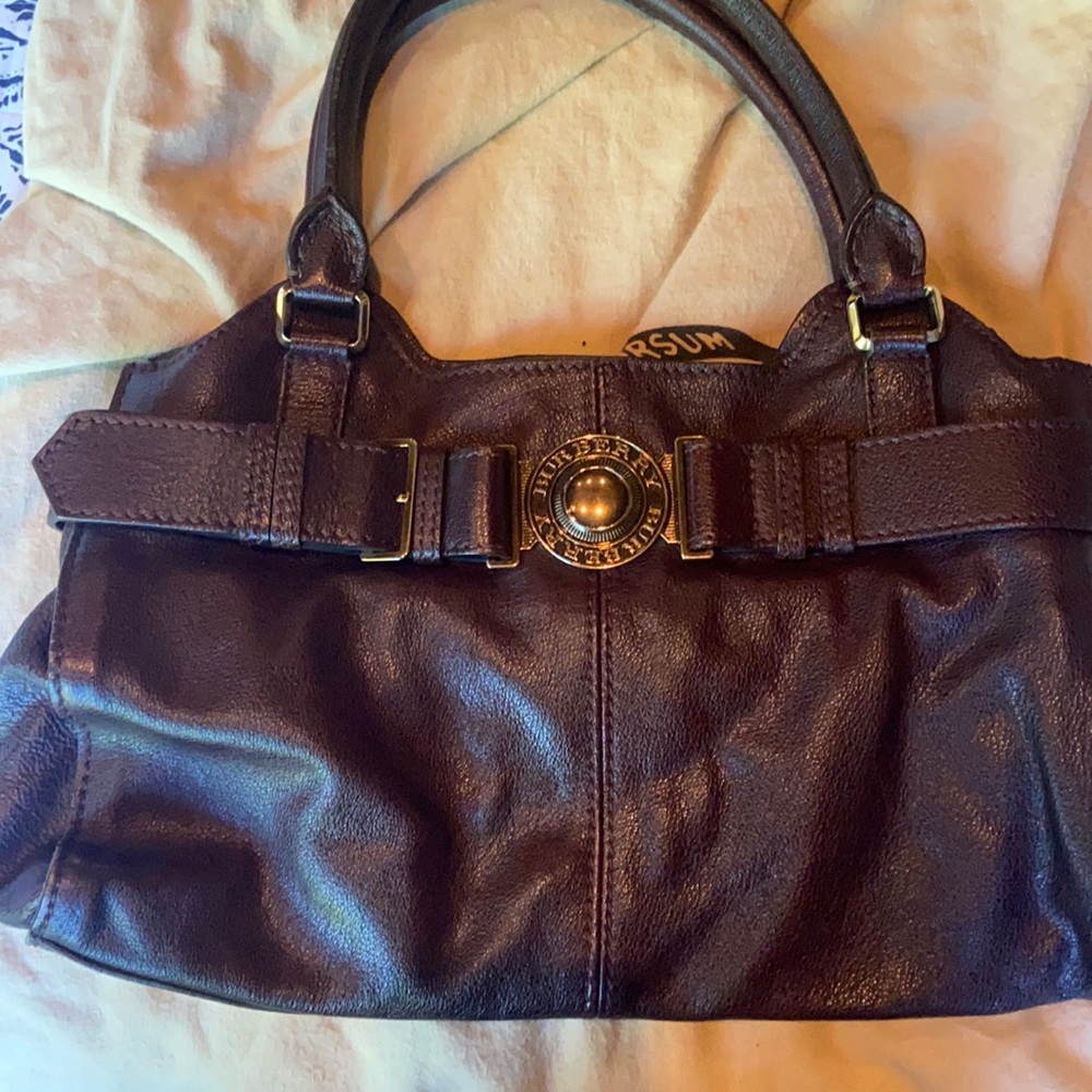 brown burberry bag